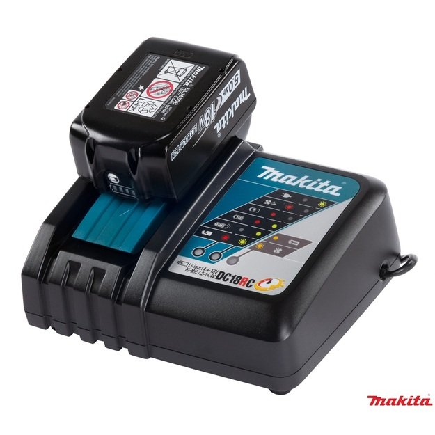 Makita Akumuliatorius 18V, BL1850B 5,0Ah ir greitas kroviklis DC18RC (BL1850B + DC18RC)