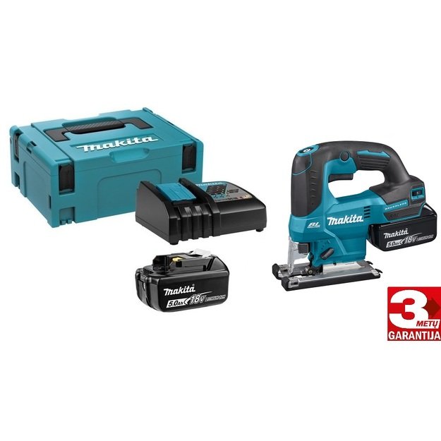 Makita DJV184RTJ Akumuliatorinis siaurapjūklis 18V 2x 5,0Ah