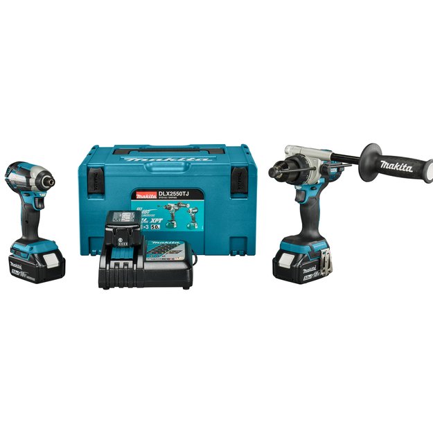 Makita DLX2550TJ (DDF492+DTD153) Akumuliatorinių įrankių komplektas 18V 3x5,0Ah 1