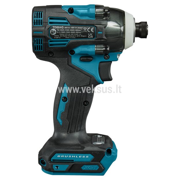 Makita TD004GZ XGT® 40Vmax akumuliatorinis smūginis suktuvas (Be akumuliatorių ir kroviklio) 2