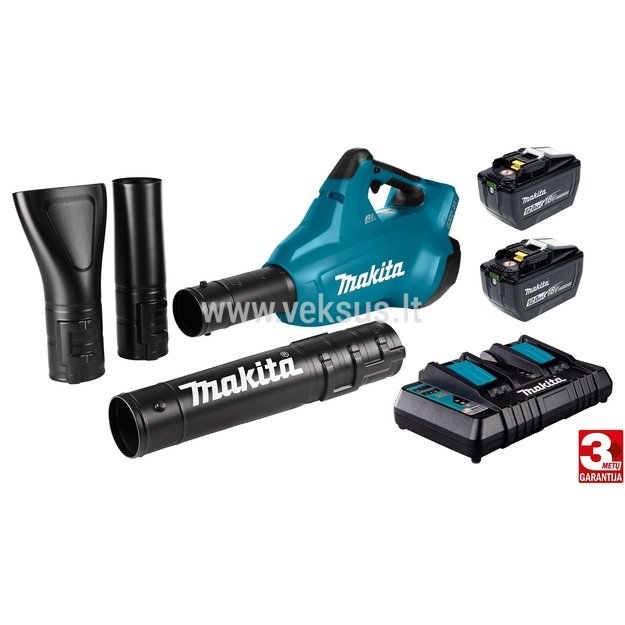 Makita DUB362Z + BL18120 akumuliatorinis pūtiklis 18V 2x12.0Ah