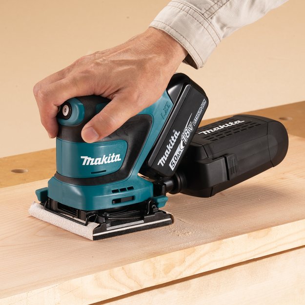 Makita DBO481Z Akum.  ekscentrinis šlifuoklis (18V be akumuliatorių ir kroviklio)