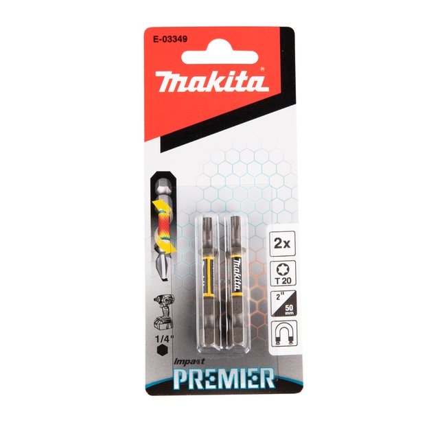 Makita torsion sukimo antgalis (E-form), T20-50mm, 2vnt. Impact Premier E-03349