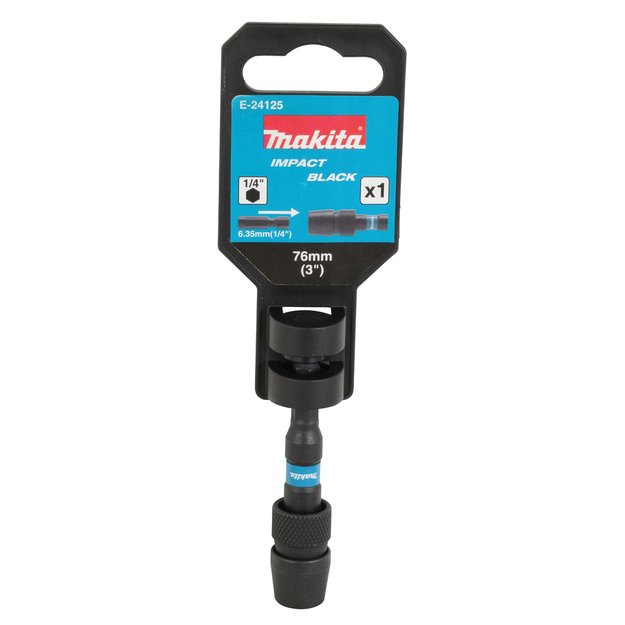 Makita sukimo antgalių laikiklis su griebtuvu, 76mm, Impact Black E-24125