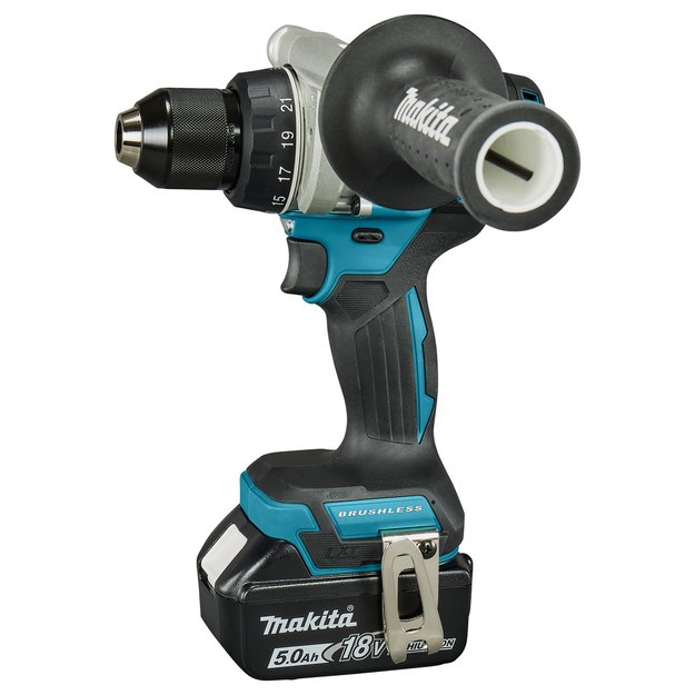 Makita DDF492RTJ akumuliatorinis suktuvas-gręžtuvas 141Nm su 18V 2x5.0 Ah Li-Ion.