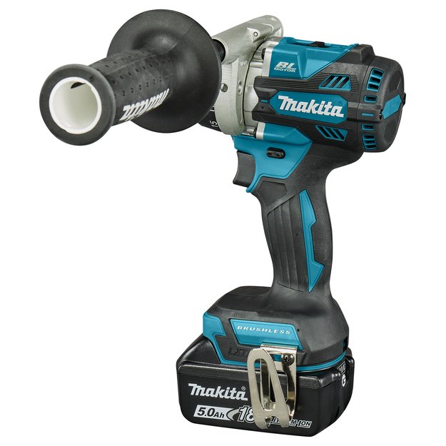 Makita DDF492RTJ akumuliatorinis suktuvas-gręžtuvas 141Nm su 18V 2x5.0 Ah Li-Ion.