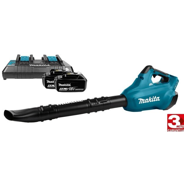 Makita DUB362PT2 akumuliatorinis pūtiklis (2x18V su 2x 5,0Ah)