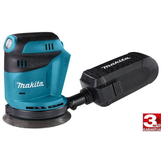 Makita DBO180Z Akum. ekscentrinis šlifuoklis (18V be akumuliatorių ir kroviklio)
