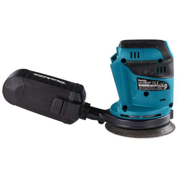 Makita DBO180Z Akum. ekscentrinis šlifuoklis (18V be akumuliatorių ir kroviklio) 1