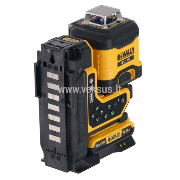 DeWALT DCLE34035D1 kryžminių linijų lazeris su DE0881T trikojiniu stovu 2