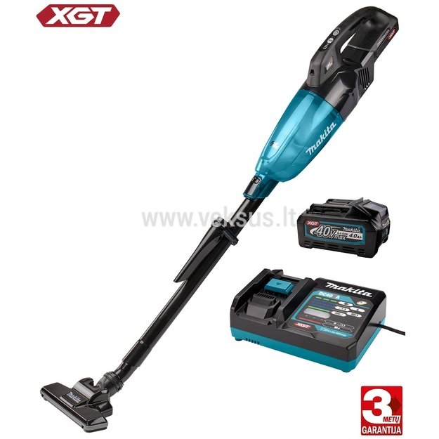 Makita XGT CL001GM101 Akumuliatorinis dulkių siurblys 40V 1x4.0Ah