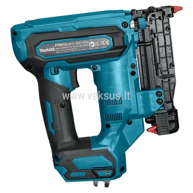 Makita PT001GZ XGT® 40Vmax Akumuliatorinė viniakalė (Be akumuliatorių ir kroviklio) 2