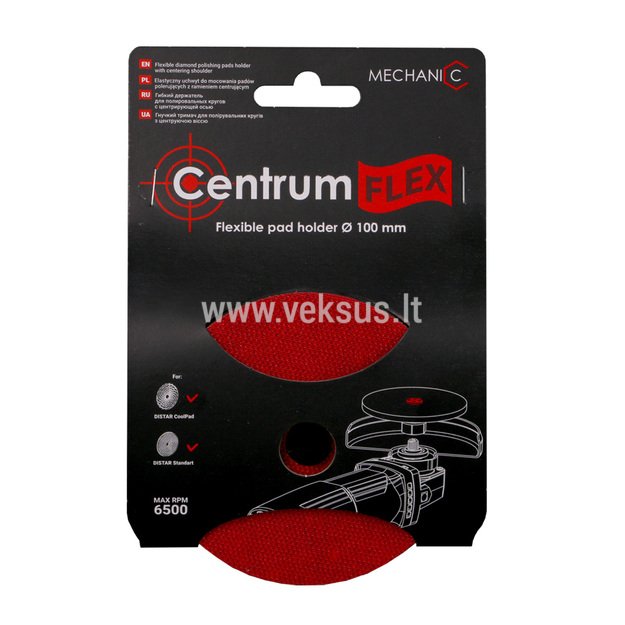 Centrum FLEX 100xM14 Šlifavimo padukų laikiklis su centravimu