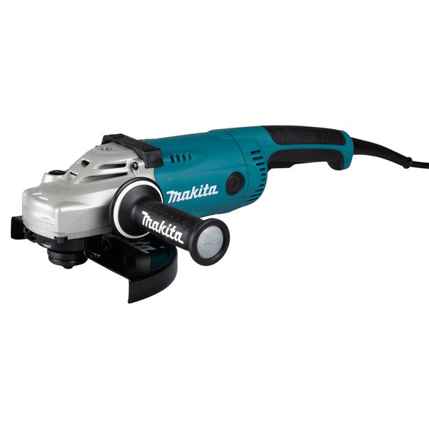 Makita GA9020SF02 Kampinis šlifuoklis  su superflanšu ir antivibracine rankena 2200W