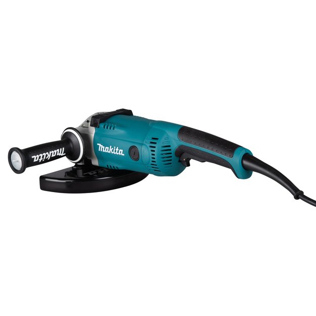 Makita GA9020SF02 Kampinis šlifuoklis  su superflanšu ir antivibracine rankena 2200W