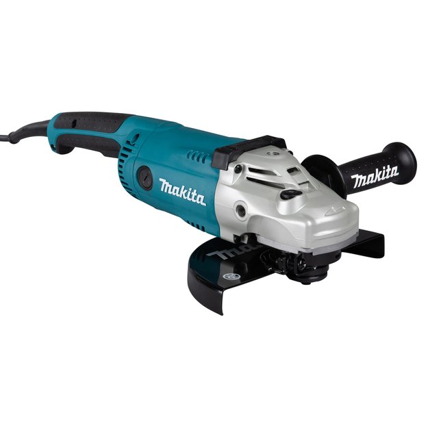 Makita GA9020SF02 Kampinis šlifuoklis  su superflanšu ir antivibracine rankena 2200W