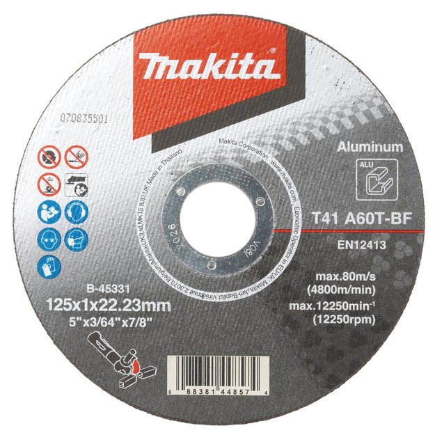Makita pjovimo diskas ALUMIINIUM 125x1mm B-45331