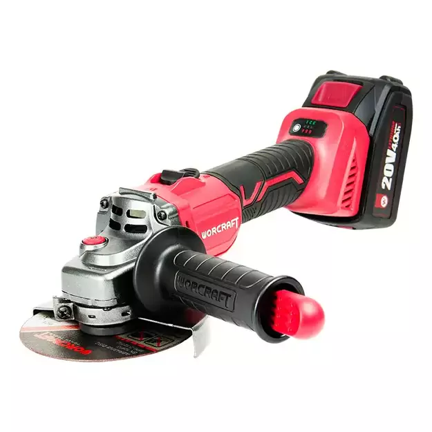 Worcraft Akumuliatorinis šlifuoklis kampinis 125mm 20V LI-ION 2x4,0Ah