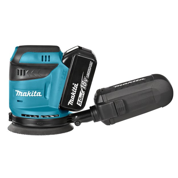Makita DBO180RTJ1 Akum. ekscentrinis šlifuoklis 18V 1x5,0Ah 1