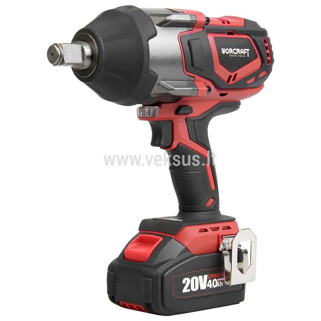 Worcraft Akumuliatorinis smūginis veržliasukis 3/4'' 1800nm 20V 2x4.0Ah 1