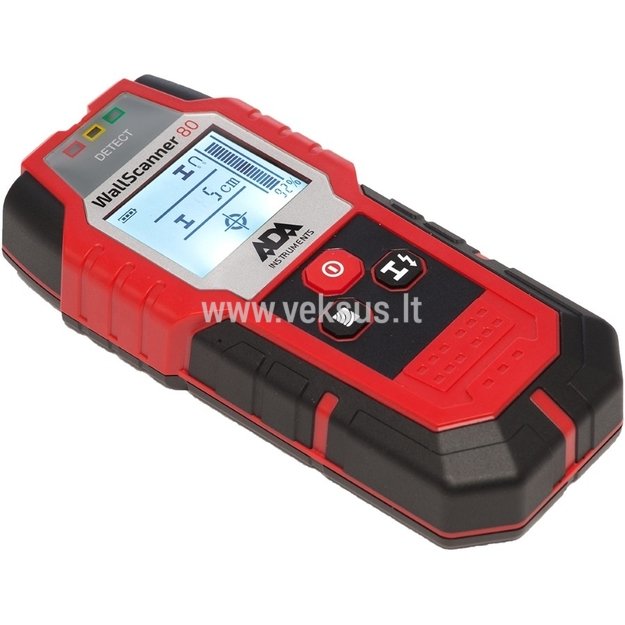 ADA Wall Scanner 80 Metalo, elektros laidų ir medienos detektorius 1