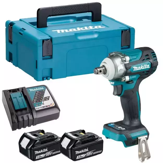 Makita DTW300RFJ Smūginis veržliasukis su 18V 2x3.0Ah