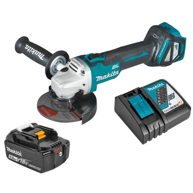 Makita DGA511RT Akumuliatorinis kampinis šlifuoklis su 18V 1x5,0Ah