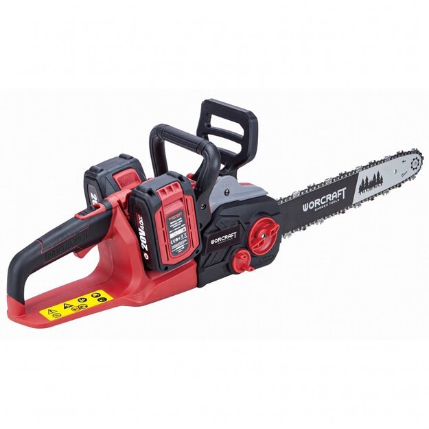 Worcraft Akumuliatorinis grandininis pjūklas 40V (20V+20V) LI-ION 2x4,0Ah