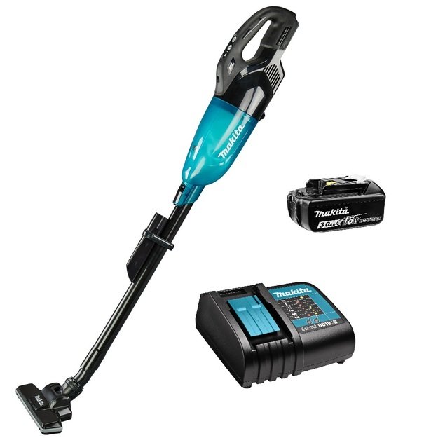 Makita DCL284FZB+BL1830+DC18SD Akumuliatorinis LXT ® dulkių siurblys 