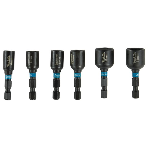 Makita IMPACT BLACK komplektas 6vnt. 1/4"(6, 7, 8, 9, 10, 12 ja 13 mm) E-15768