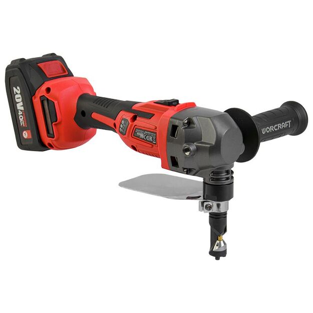 Worcraft Akumuliatorinės skardos kirpimo žirklės 20V LI-ION 1x4,0Ah