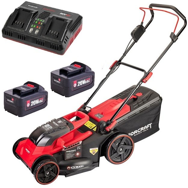 Worcraft akumuliatorinė vėjapjovė 40V 2x8,0Ah