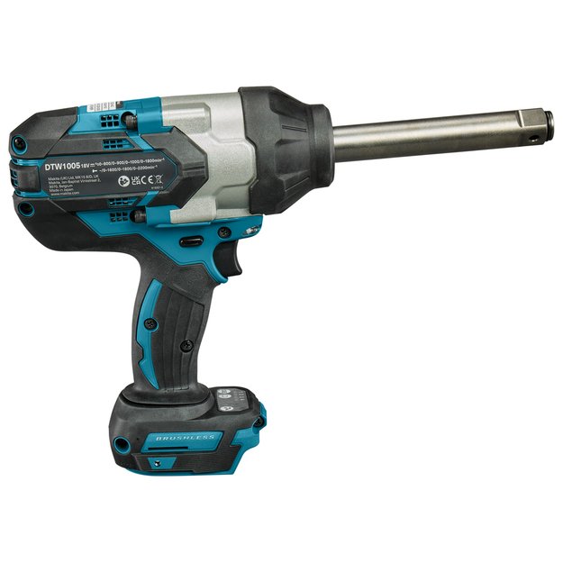 Makita DTW1005Z Akumuliatorinis smūginis veržliasukis (18V Li-ion Be akumuliatorių ir kroviklio) 1