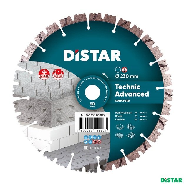 DISTAR TECHNIK ADVANCED Deimantinis diskas betonui 230mm