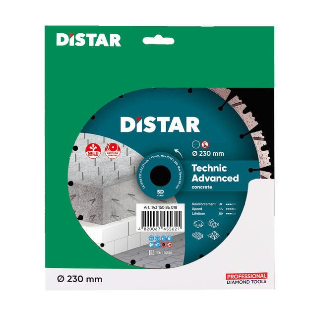 DISTAR TECHNIK ADVANCED Deimantinis diskas betonui 230mm 1