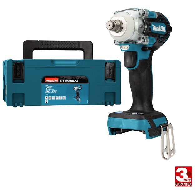Makita DTW300ZJ akumuliatorinis Smūginis veržliasukis su lagaminu (18V Li-ion Be akumuliatorių ir kroviklio)