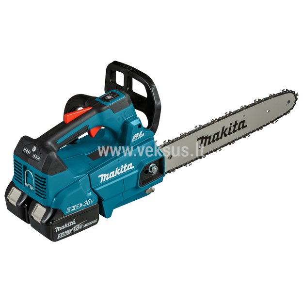 Makita DUC356RTE Akumuliatorinis grandininis pjūklas 18V 2x5.0Ah 1