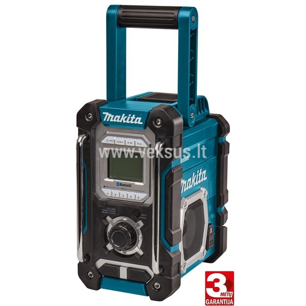 Makita DMR108N Radijas su Bluetooth funkcija (be akumuliatoriaus ir kroviklio)