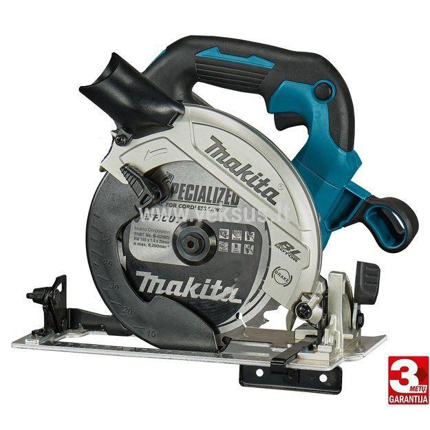 Makita DHS660Z akumuliatorinis diskinis pjūklas (18V LI-ION BE AKUMULIATORIŲ IR KROVIKLIO)