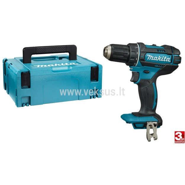 Makita DDF482ZJ Akumuliatorinis gręžtuvas-suktuvas (18V Li-ion Be akumuliatorių ir kroviklio)