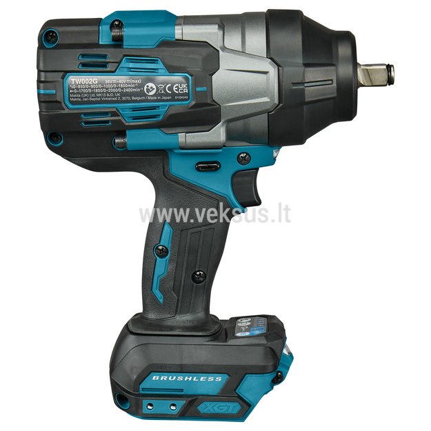 Makita TW002GZ XGT® 40Vmax Akumuliatorinis smūginis veržliasukis (Be akumuliatorių ir kroviklio) 2