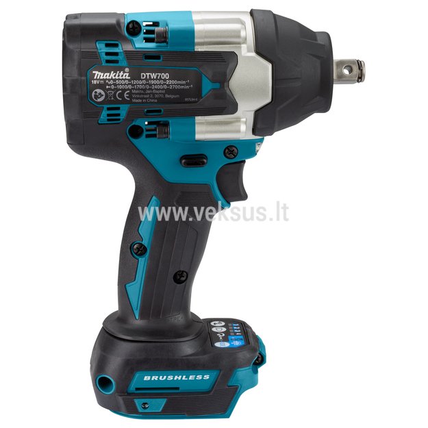 Makita DTW700RFJ Akumuliatorinis smūginis veržliasukis su 18V Li-ion 2 x 3.0Ah 2