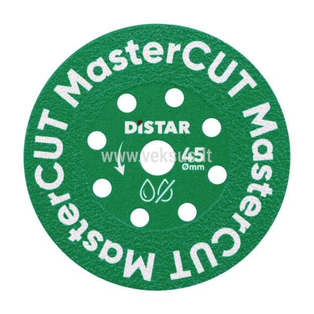 Distar MasterCUT 45 × 5.8 mm – universalus deimantinis diskas stiklui, akmens masei ir porcelianui
