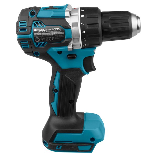 Makita DDF484Z bešepetėlinis akumuliatorinis gręžtuvas (18V be akumuliatoriaus ir kroviklio)