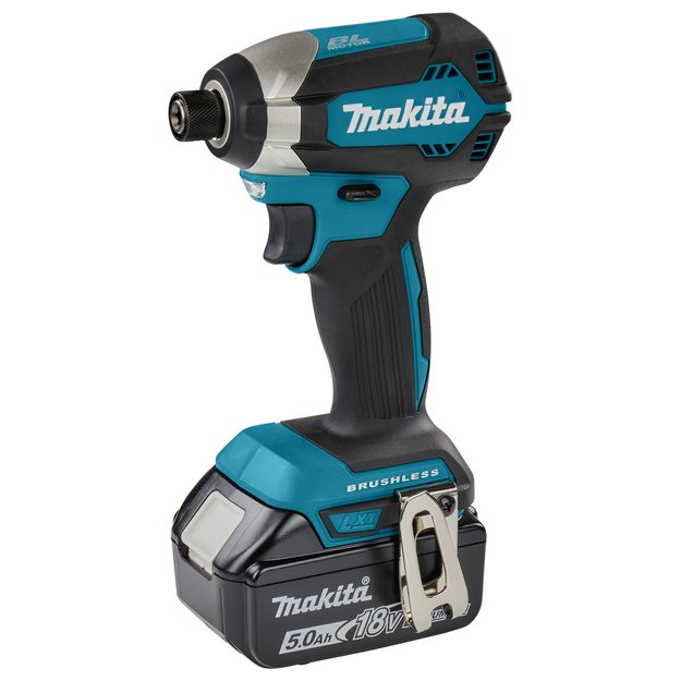 Makita DTD153RTJ bešepetėlinis akumuliatorinis smūginis suktuvas su 18V 2x5.0Ah