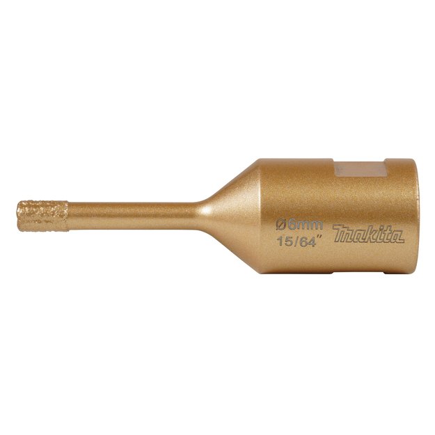 Makita deimantinis grąžtas 6MM sulituotas vakuuminiu būdu (M14), granitui, marmurui, plytelėms D-79918