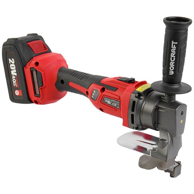 Worcraft Akumuliatorinės skardos pjovimo žirklės 20V LI-ION 1x4,0Ah