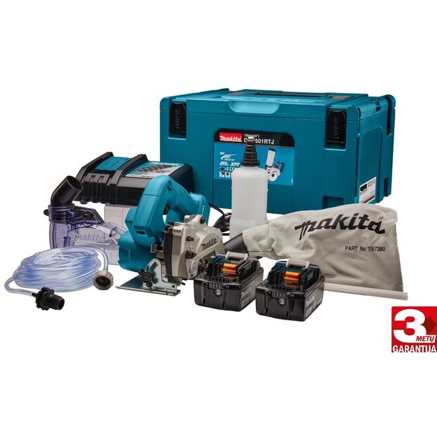 Makita DCC501RTJ Akumuliatorinis diskinis pjūklas 18V 2x5,0Ah