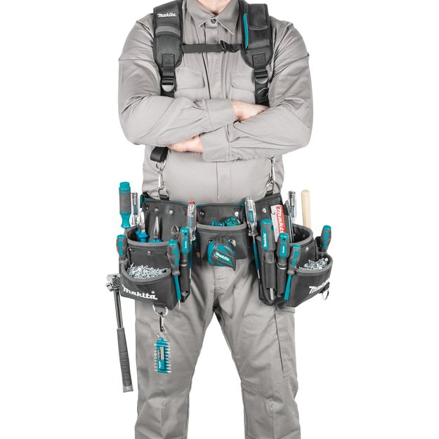 Makita 3-jų dėklų komplektas su diržu. E-15229