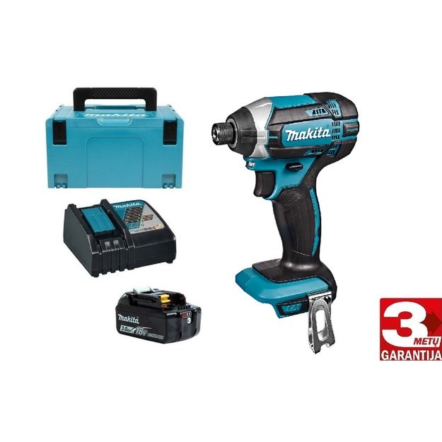 Makita DTD152RFJ1 Akumuliatorinis smūginis suktuvas su 18V, 1x3.0AH